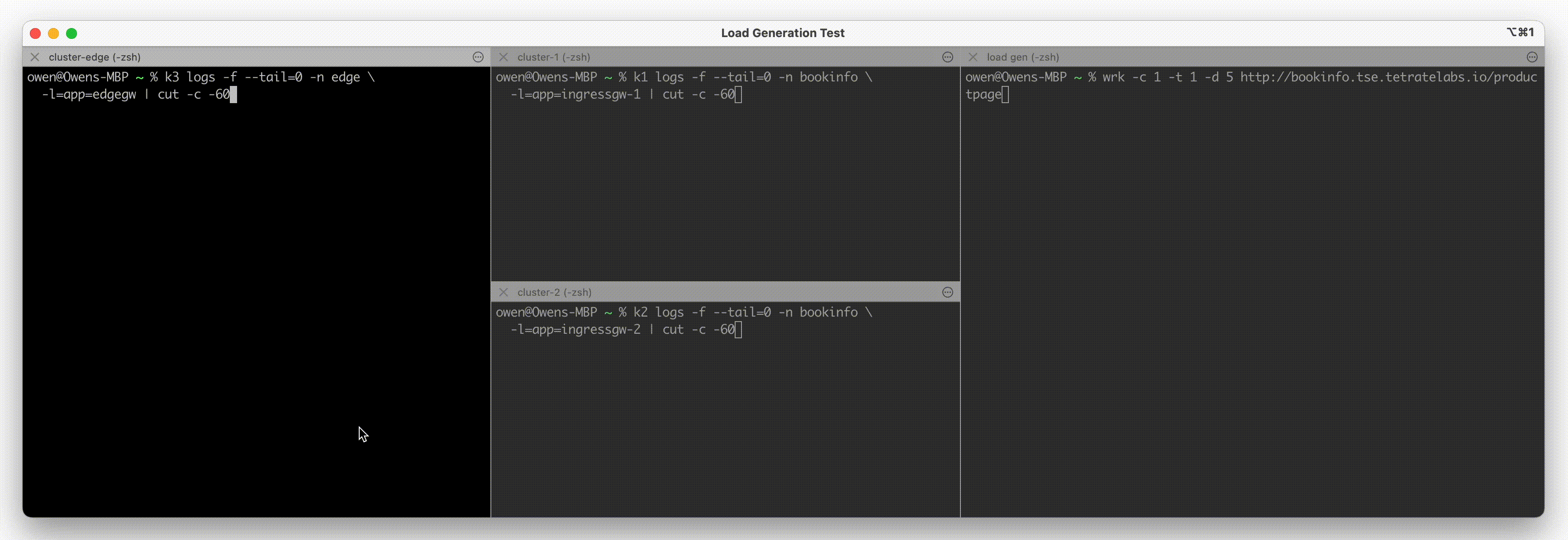 Observing Test Traffic